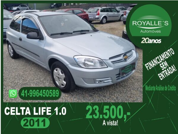 Chevrolet Celta Cinza Principal